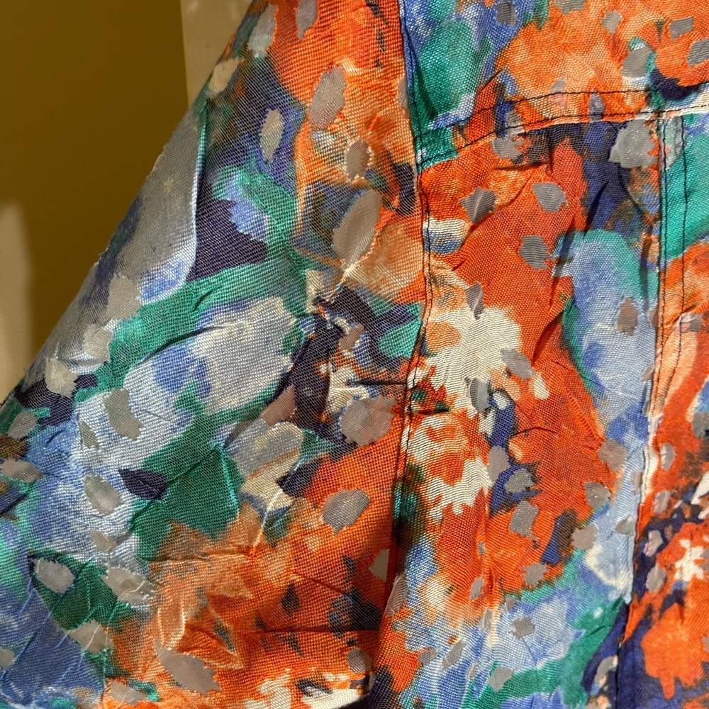 Ruby Rd Sheer Lace Floral Blouse size 18 Boho Hippie Vintage Y2K Artistic - Picture 12 of 13